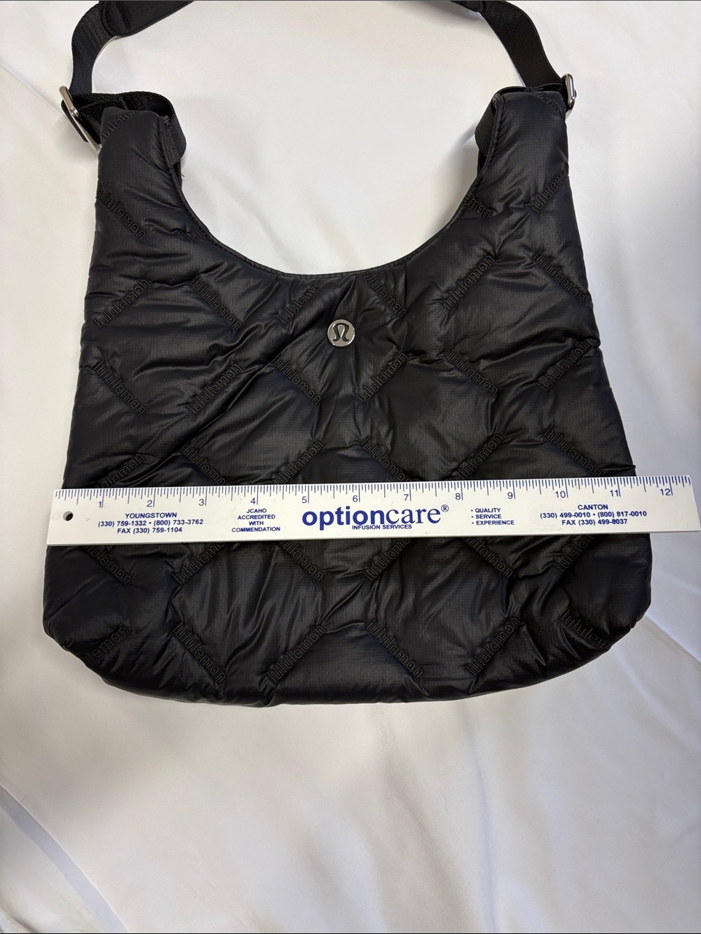 lululemon Black Quilted Nylon Shoulder Tote - Picture 5 of 5